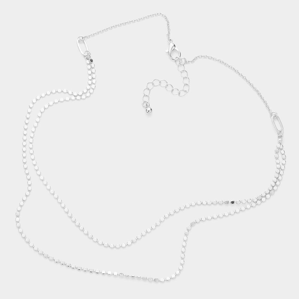 Metal Chain Double Layered Necklace - Jewelry Store by Erik Rayo