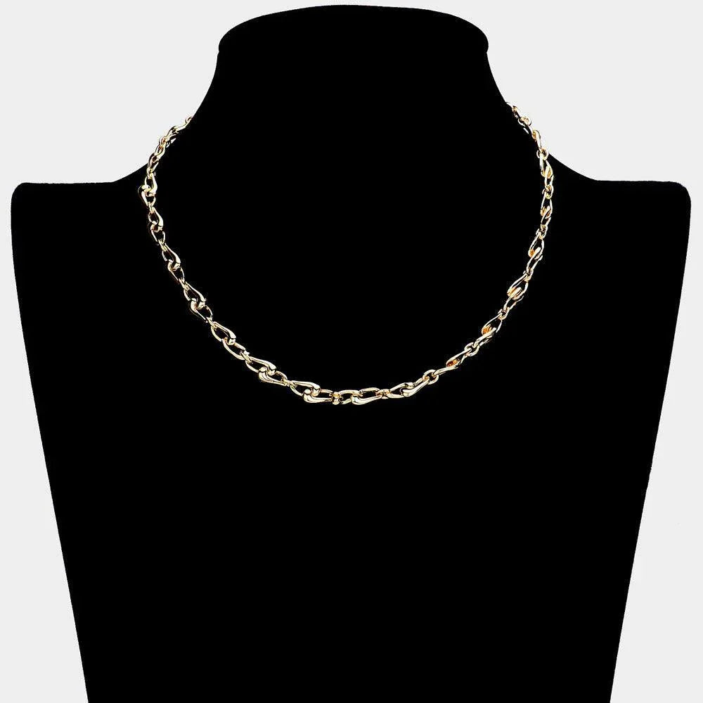 Gold Metal Chain Necklace - Jewelry Store by Erik Rayo