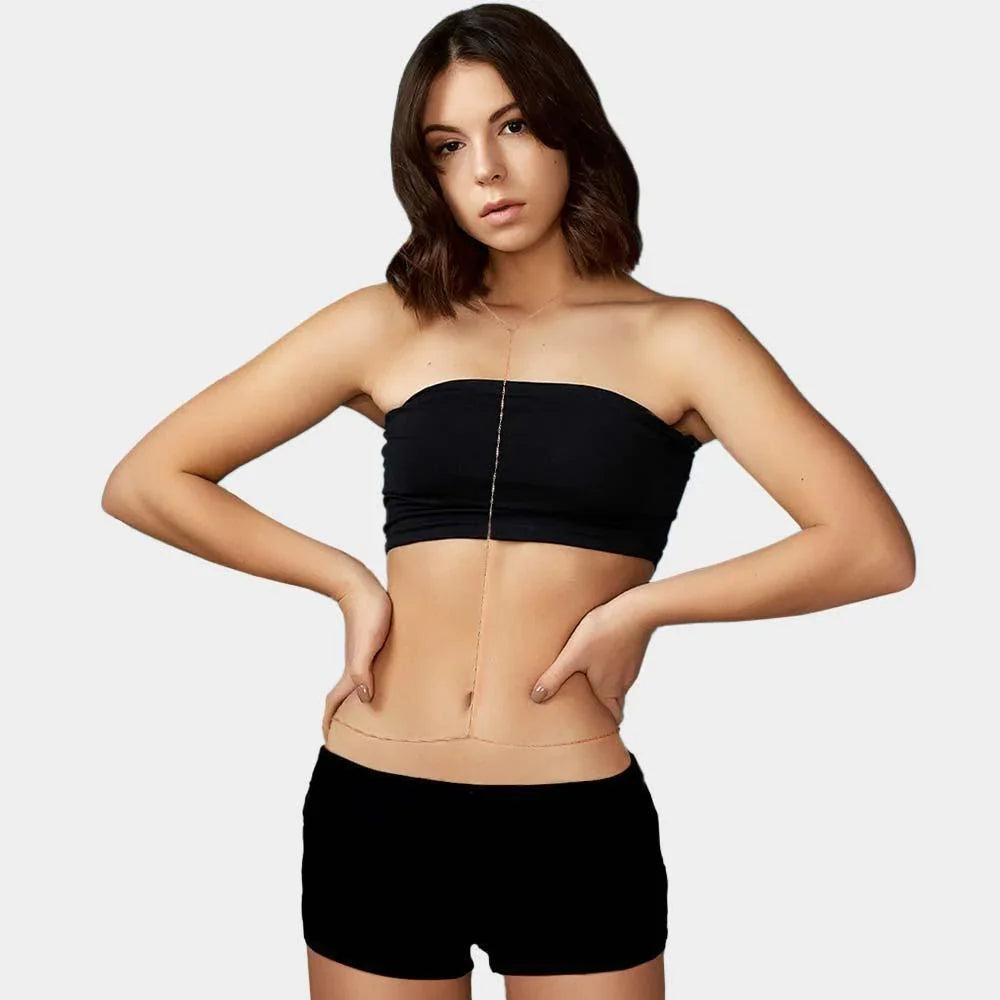 Gold Twisted Gold Metal Necklace Body Chain - Jewelry Store by Erik Rayo