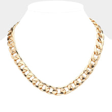 Load image into Gallery viewer, Gold Gold Dipped Metal Chain Toggle Necklace
