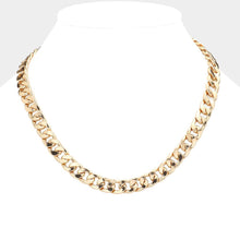 Load image into Gallery viewer, Gold Gold Dipped Metal Chain Toggle Necklace
