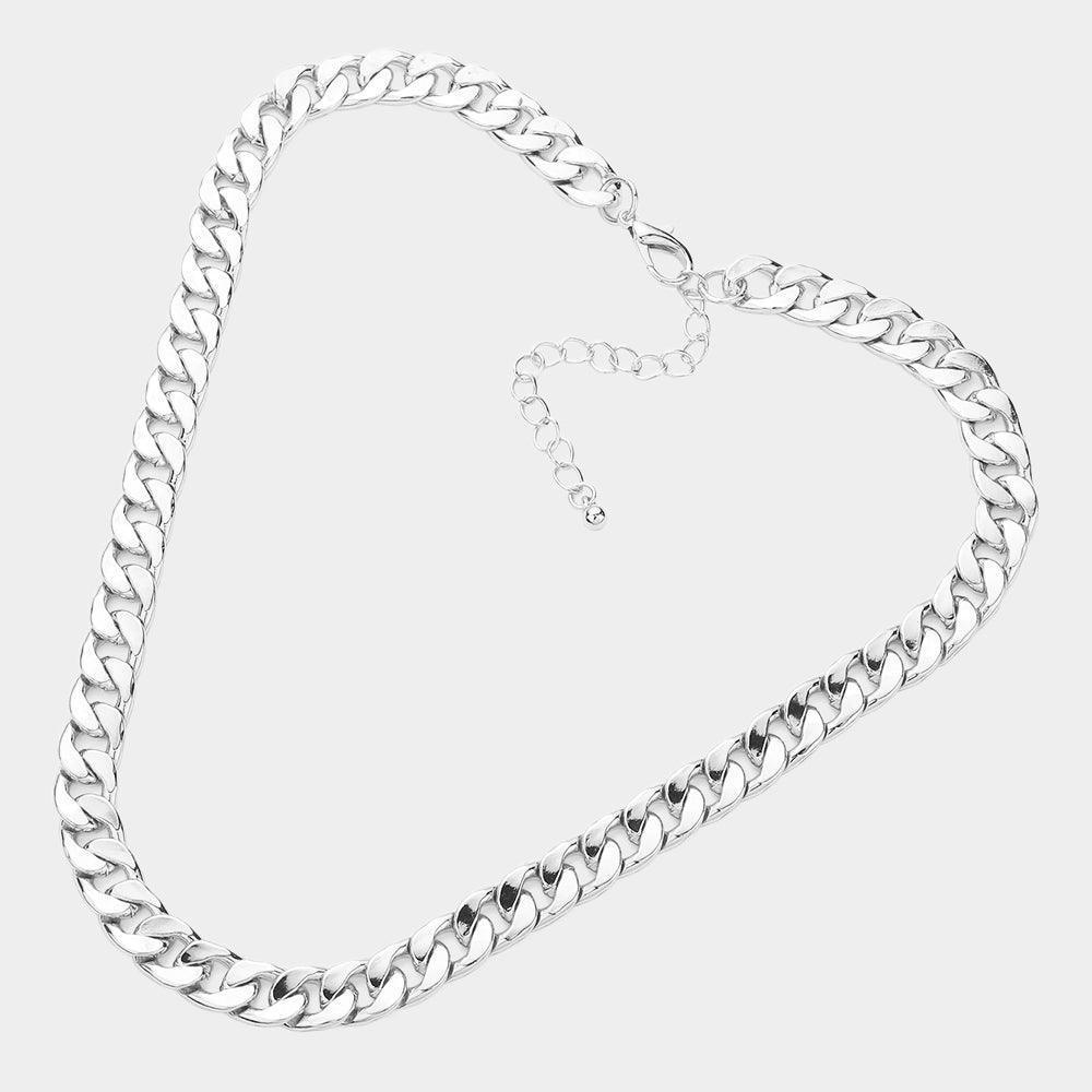 Gold White Gold Dipped Metal Chain Necklace - Jewelry Store by Erik Rayo