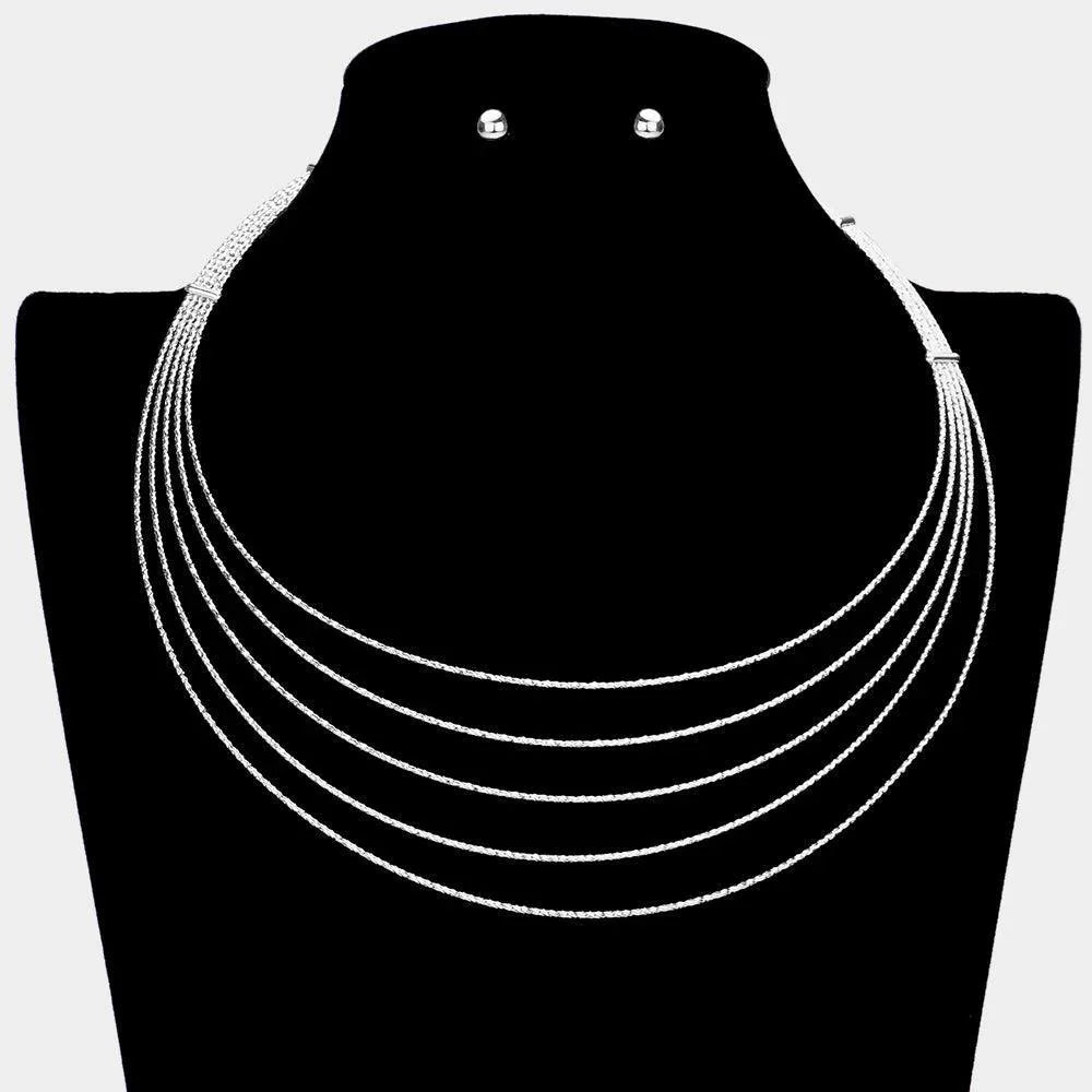 Metal Bib Necklace - Jewelry Store by Erik Rayo