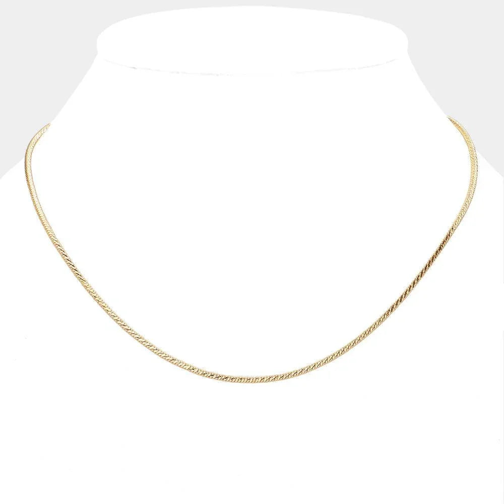 Gold Brass Metal Chain Necklace - Jewelry Store by Erik Rayo