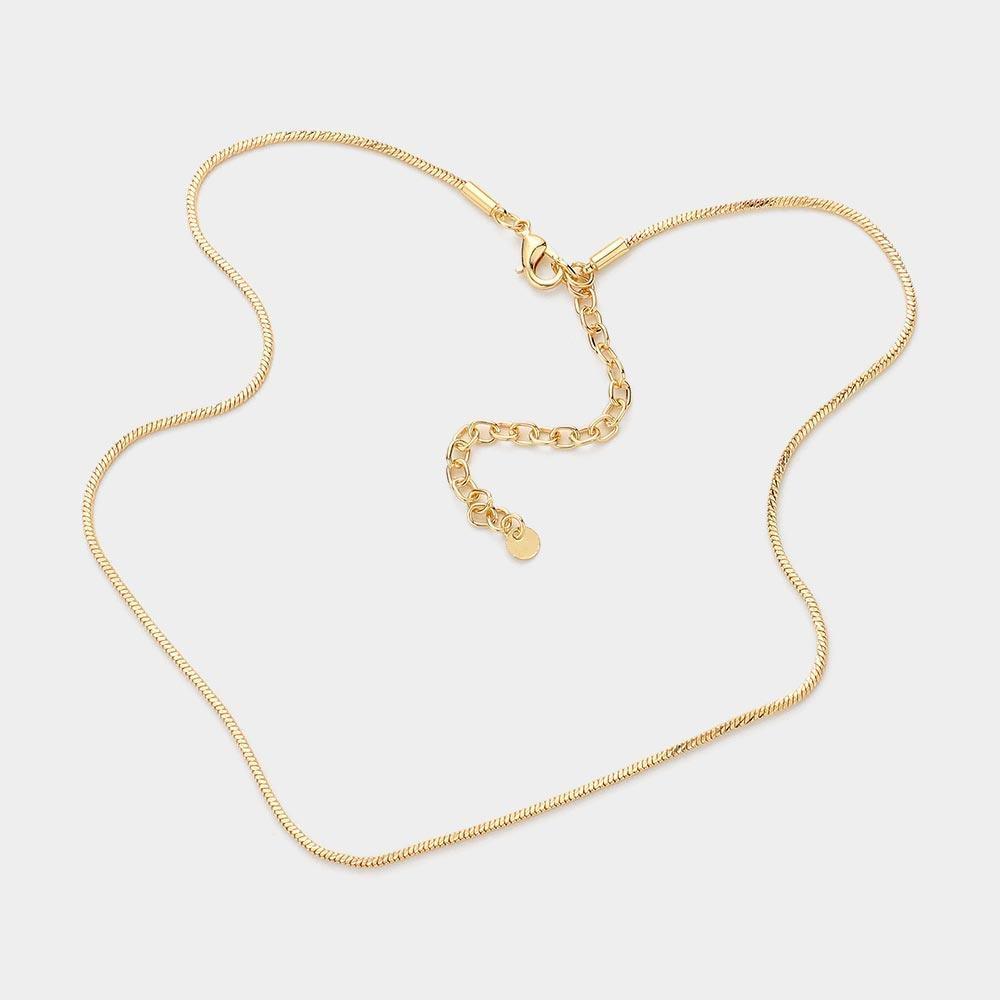 Gold Brass Metal Chain Necklace - Jewelry Store by Erik Rayo