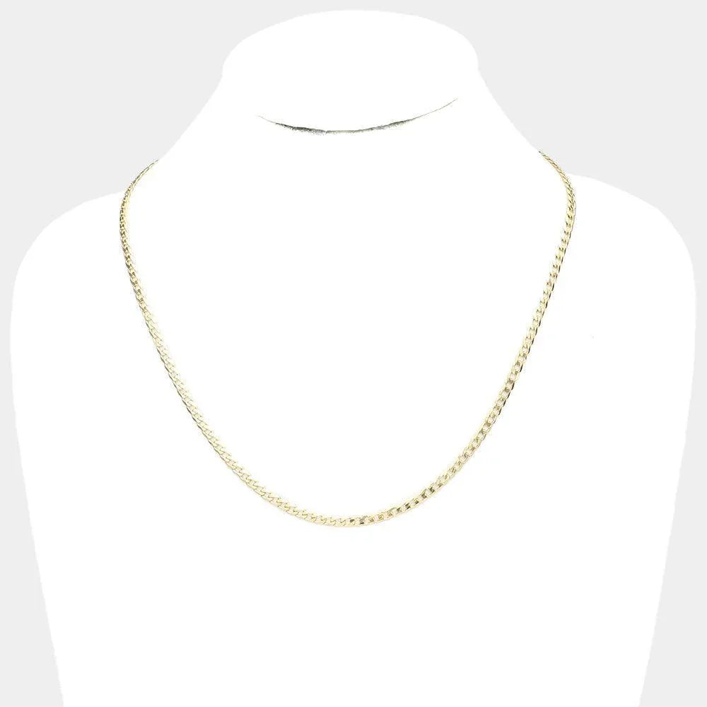 Gold 20 INCH, 4mm Stainless Steel Metal Chain Necklace - Jewelry Store by Erik Rayo