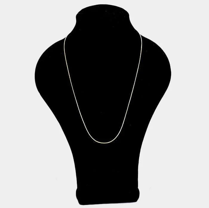 Gold 24 INCH, 1.4mm-Gold Plated Snake Chain Necklace - Jewelry Store by Erik Rayo