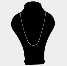 Load image into Gallery viewer, Gold 24 INCH, 1.4mm-Gold Plated Snake Chain Necklace
