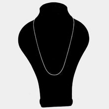 Load image into Gallery viewer, Silver 24 INCH, 1.4mm-Gold Plated Snake Chain Necklace

