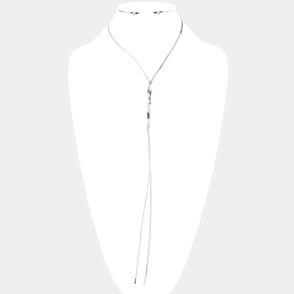 Snake Chain Metal Necklace - Jewelry Store by Erik Rayo