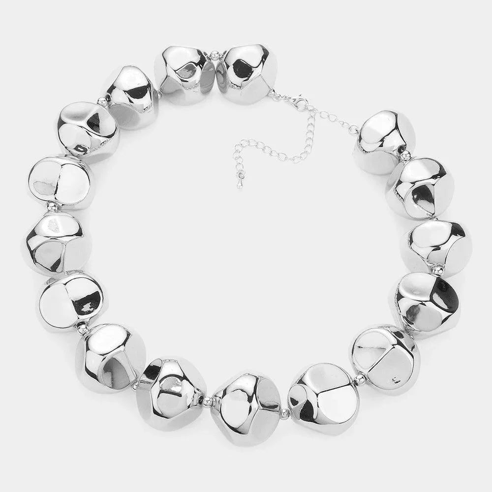 Abstract Chunky Metal Necklace - Jewelry Store by Erik Rayo