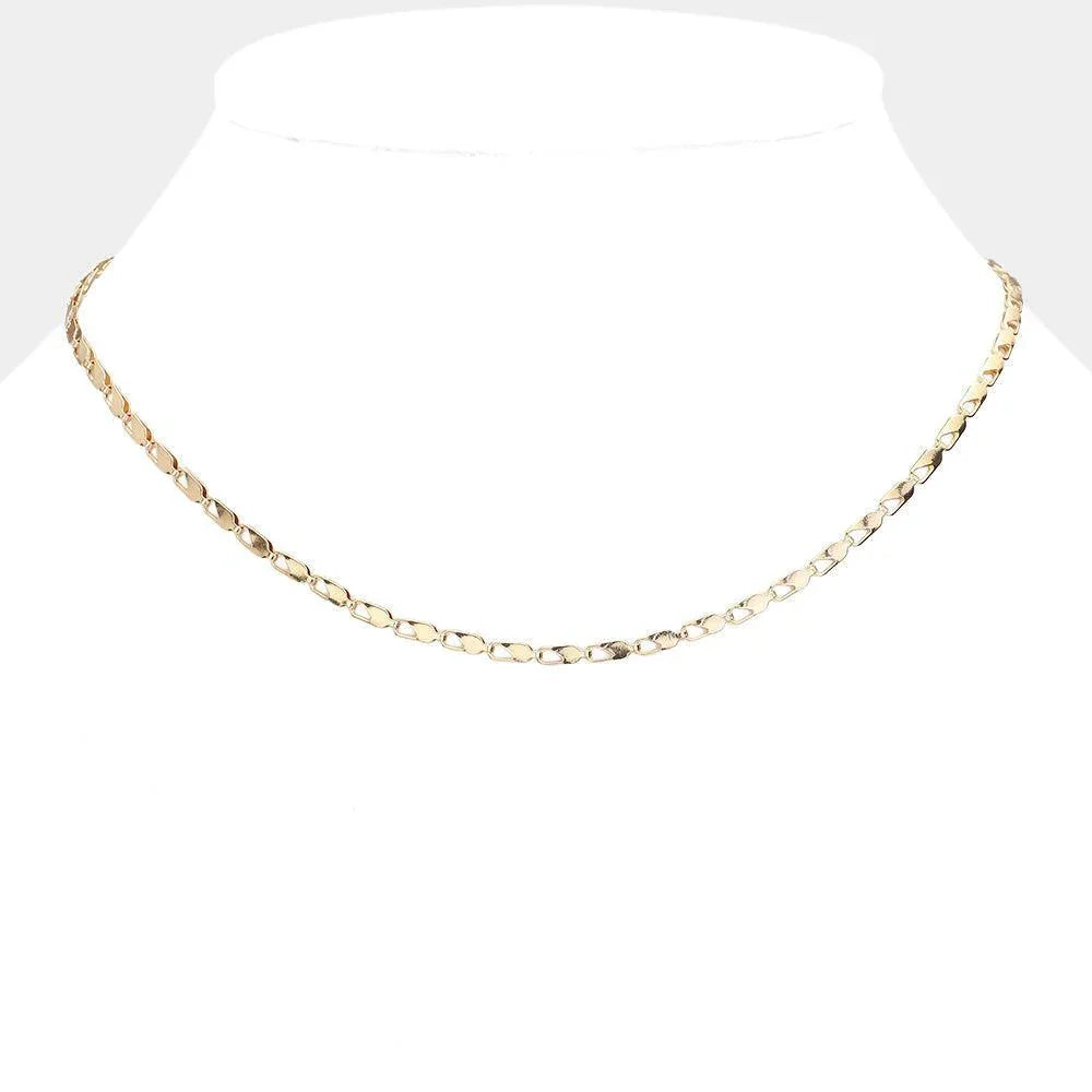 Gold Metal Chain Necklace - Jewelry Store by Erik Rayo