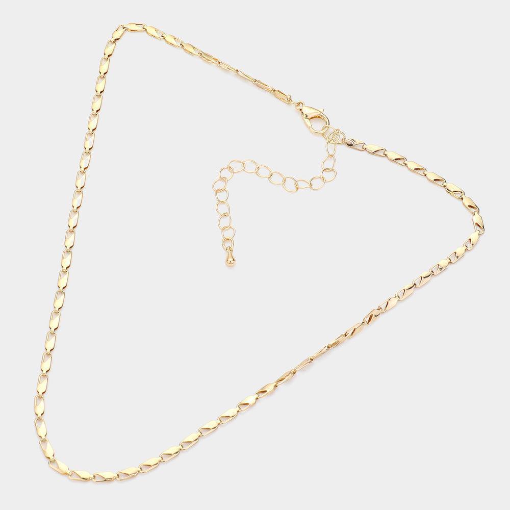 Gold Metal Chain Necklace - Jewelry Store by Erik Rayo