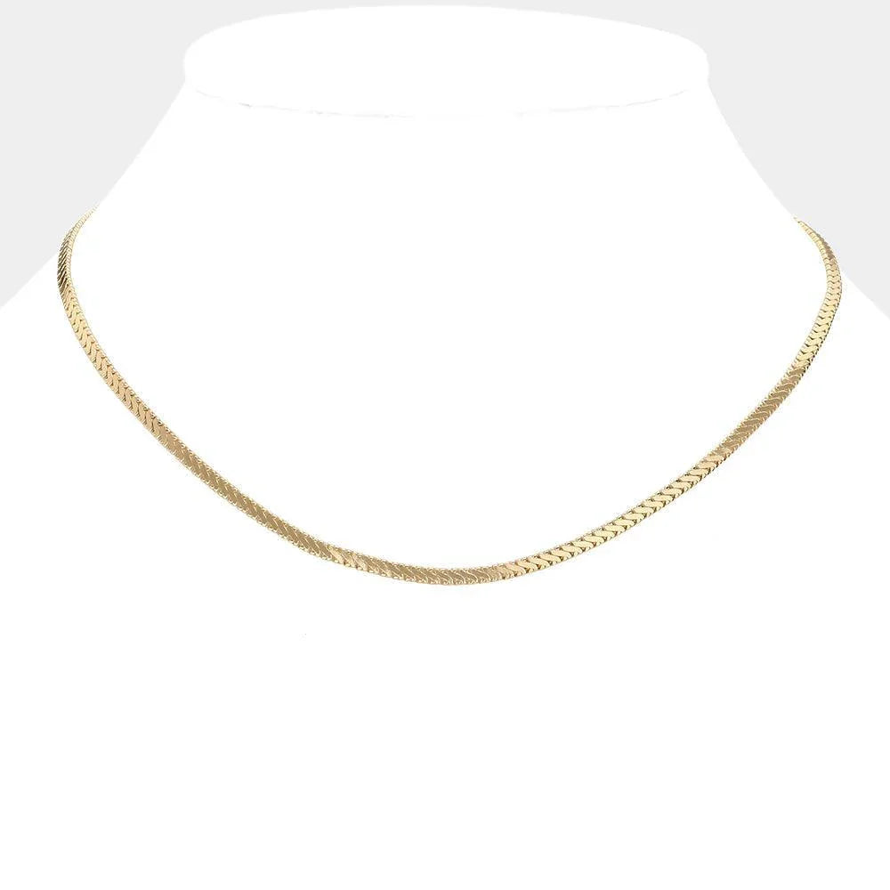 Gold Metal Chain Necklace - Jewelry Store by Erik Rayo
