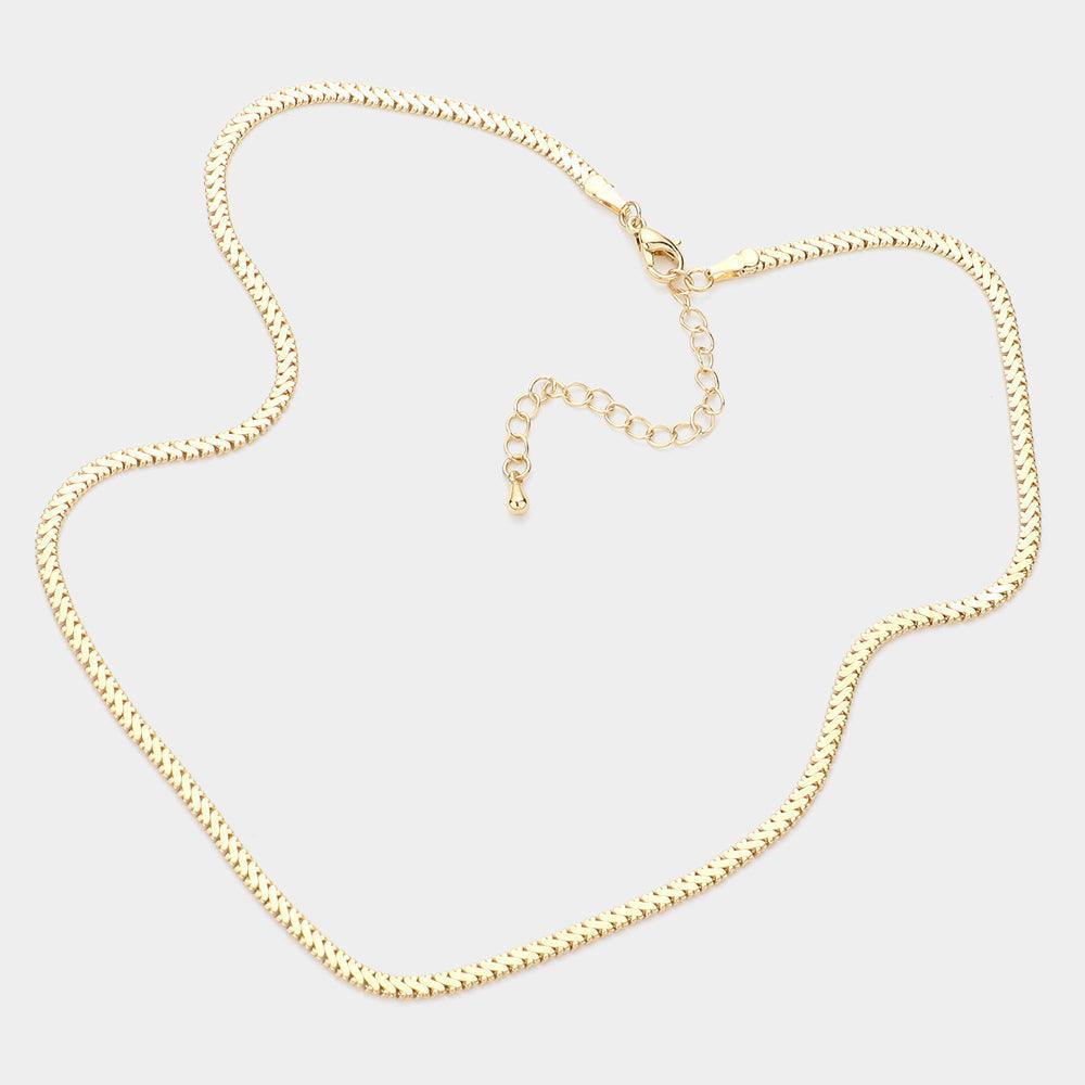 Gold Metal Chain Necklace - Jewelry Store by Erik Rayo