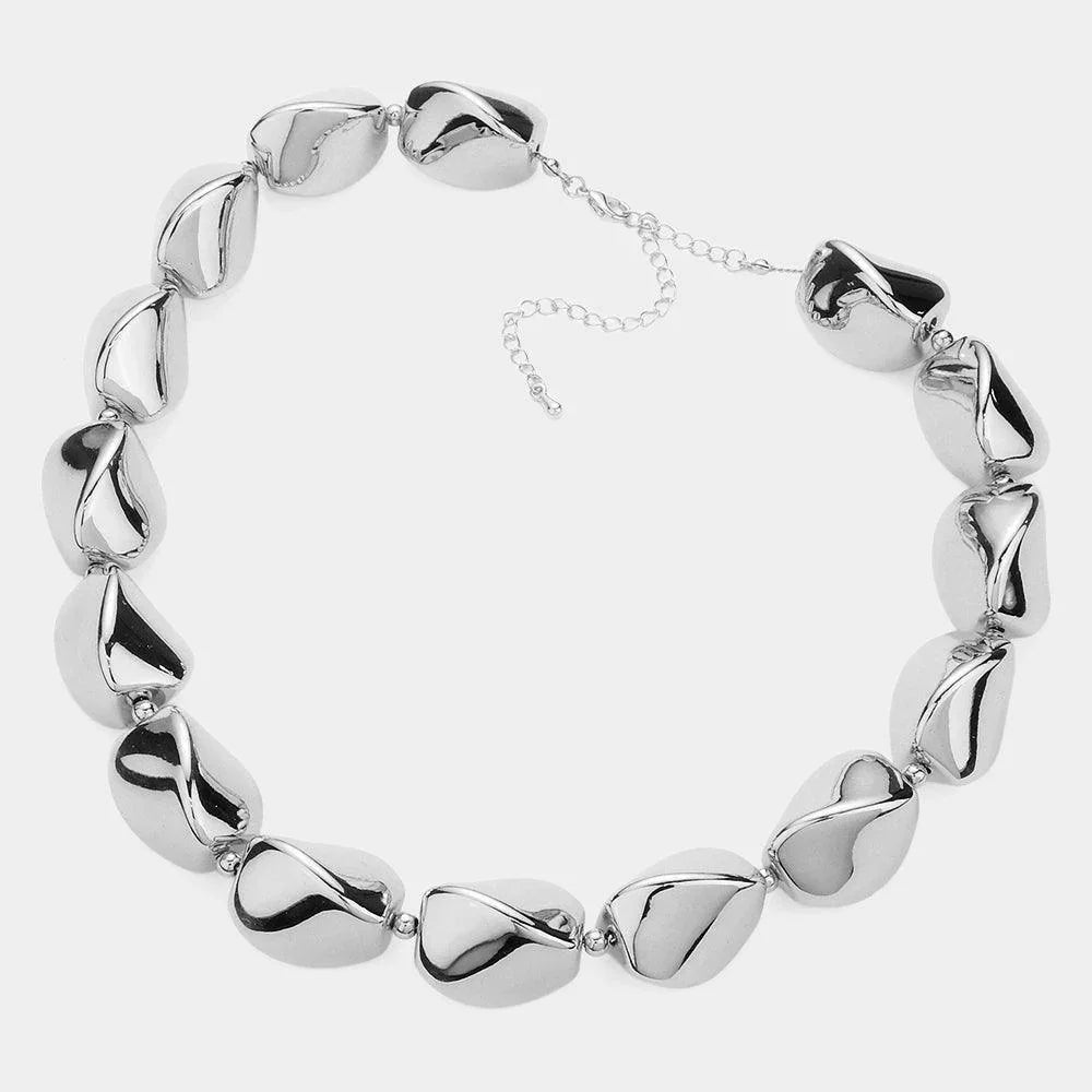 Abstract Metal Chunky Necklace - Jewelry Store by Erik Rayo