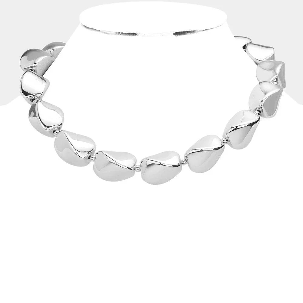 Abstract Metal Chunky Necklace - Jewelry Store by Erik Rayo