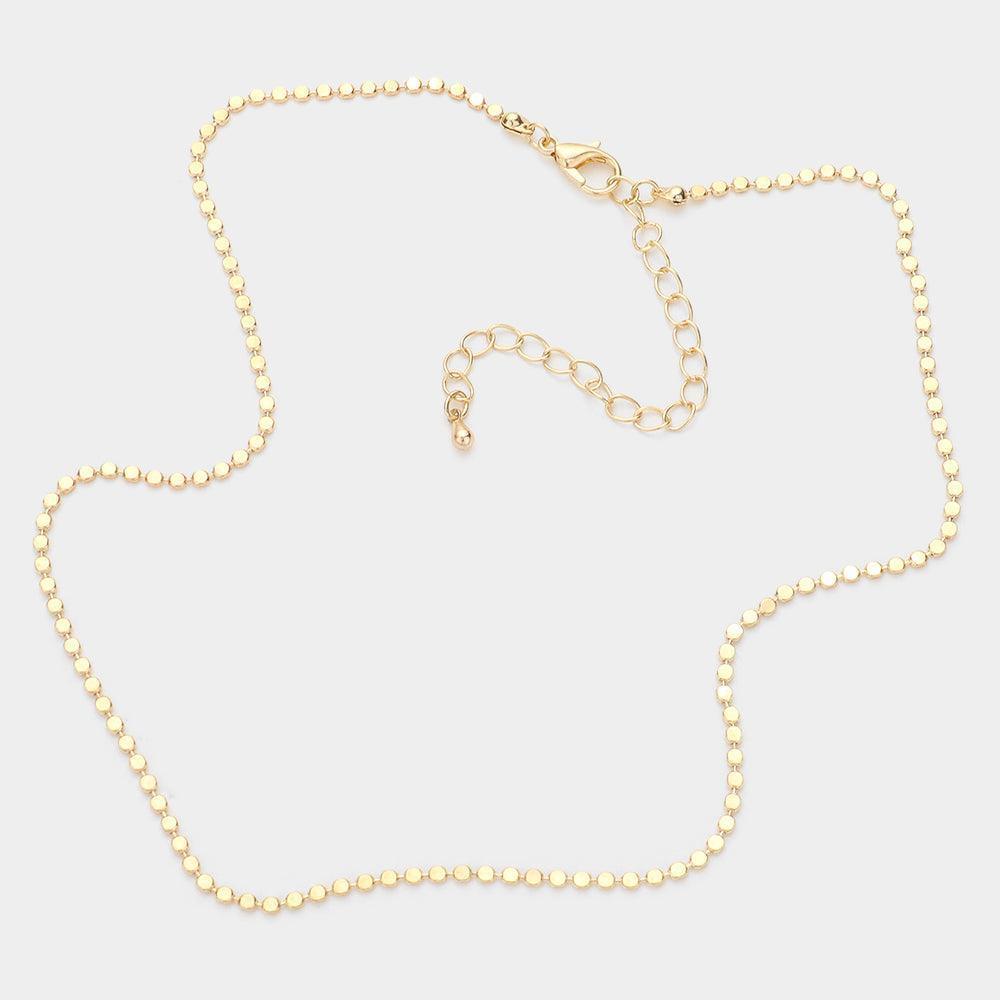 Gold Metal Chain Necklace - Jewelry Store by Erik Rayo
