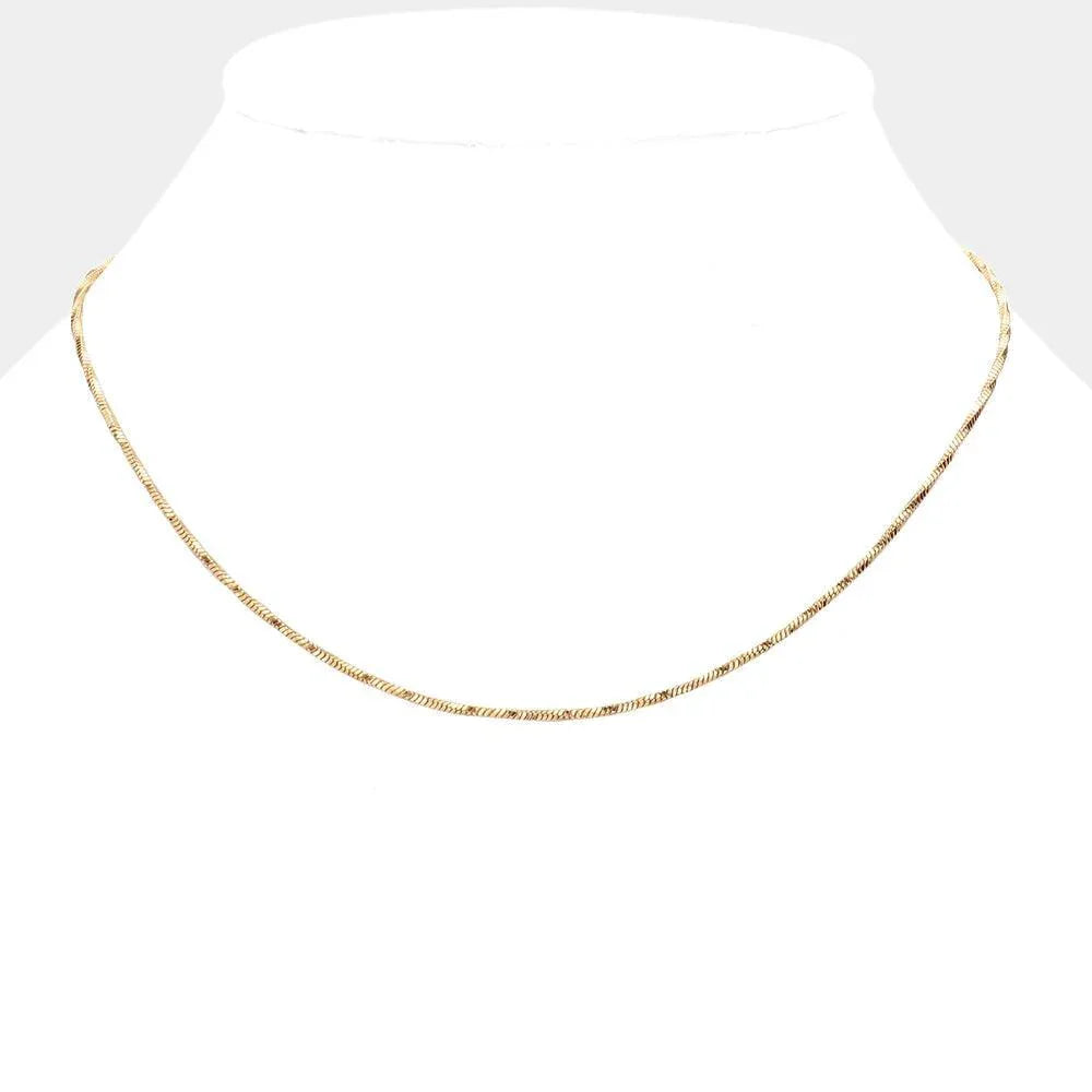 Gold Metal Chain Necklace - Jewelry Store by Erik Rayo