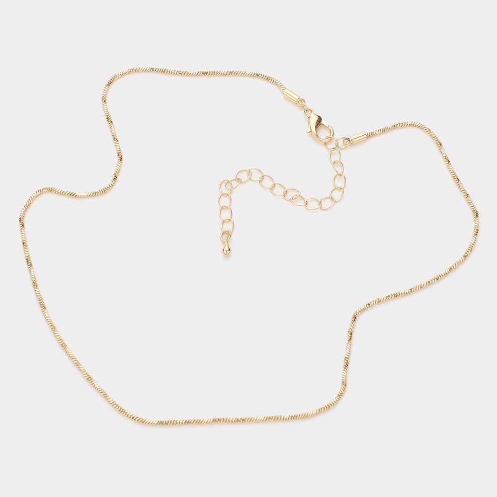 Gold Metal Chain Necklace - Jewelry Store by Erik Rayo