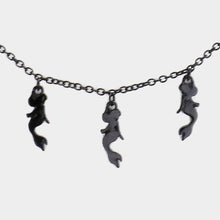 Load image into Gallery viewer, Black Multi Mermaid Metal Necklace
