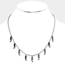 Load image into Gallery viewer, Black Multi Mermaid Metal Necklace
