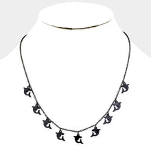 Load image into Gallery viewer, Black Dolphin Metal Necklace
