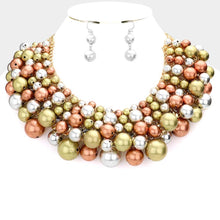 Load image into Gallery viewer, Ball Cluster Collar Necklace
