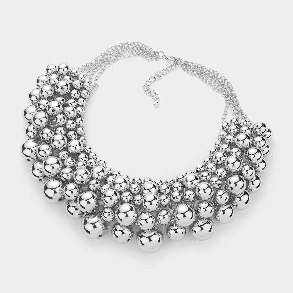 Ball Cluster Collar Necklace - Jewelry Store by Erik Rayo