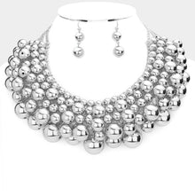 Load image into Gallery viewer, Ball Cluster Collar Necklace
