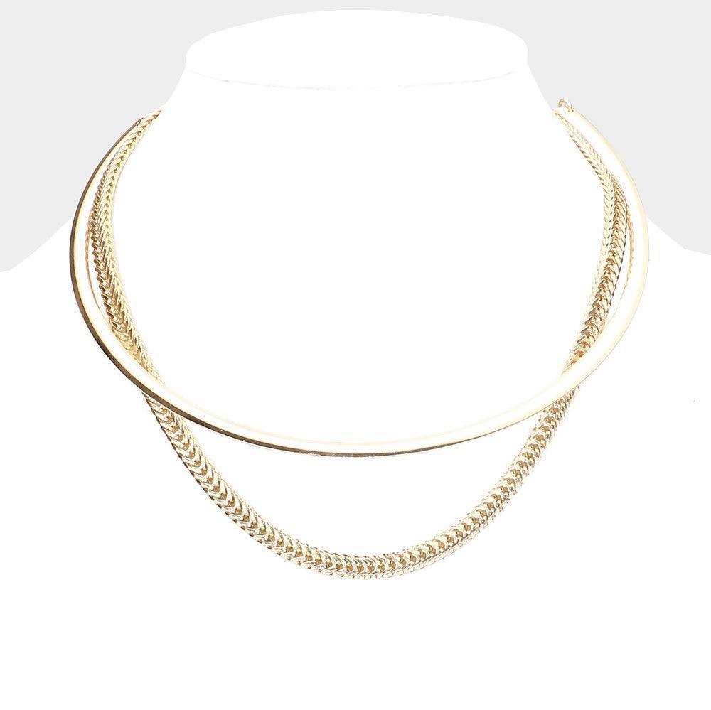 Gold 2PCS - Metal Chain Necklaces - Jewelry Store by Erik Rayo