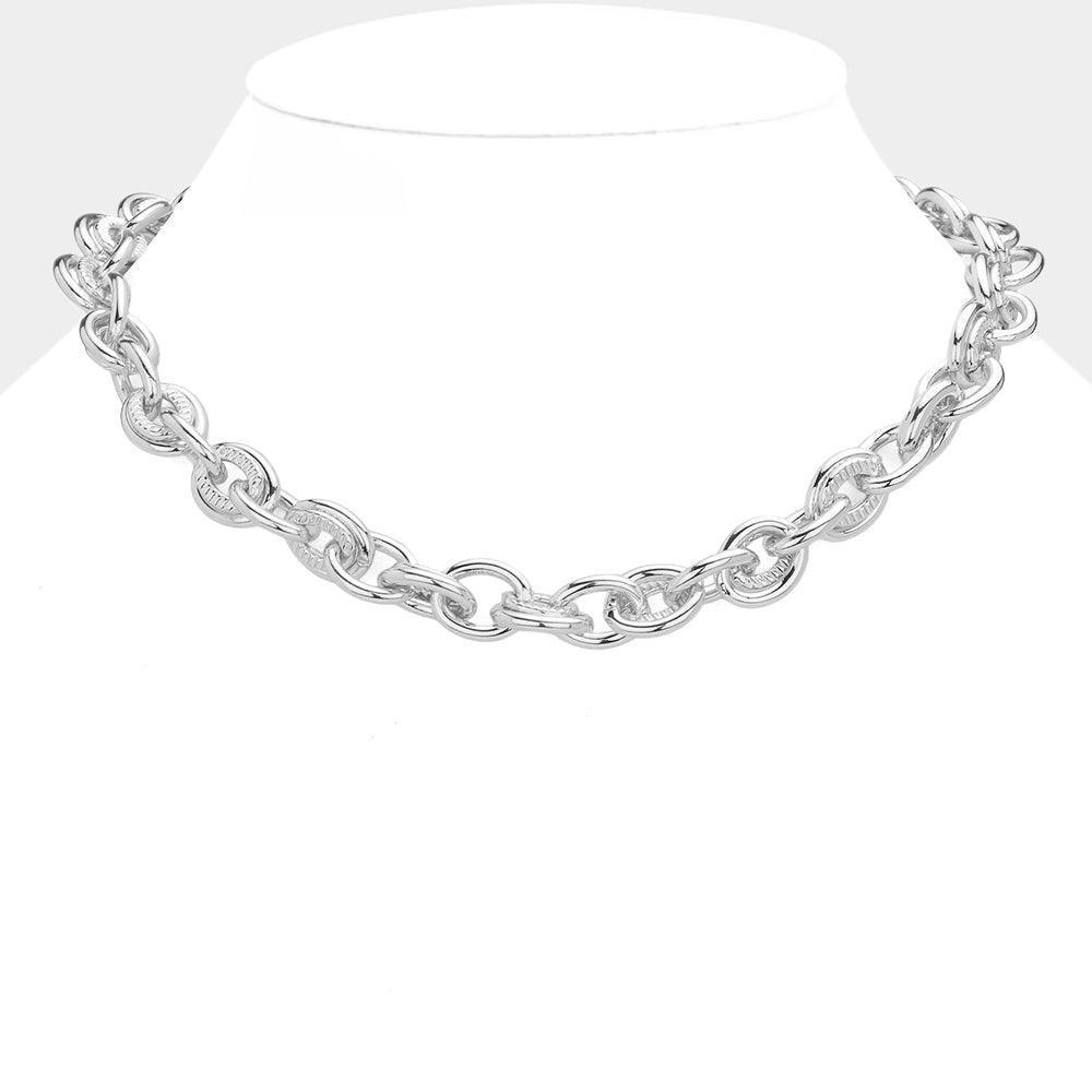 Chunky Metal Chain Necklace - Jewelry Store by Erik Rayo