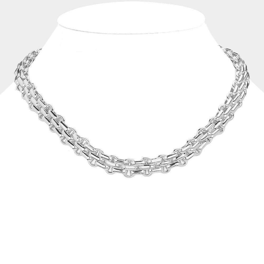 Chunky Metal Link Chain Necklace - Jewelry Store by Erik Rayo