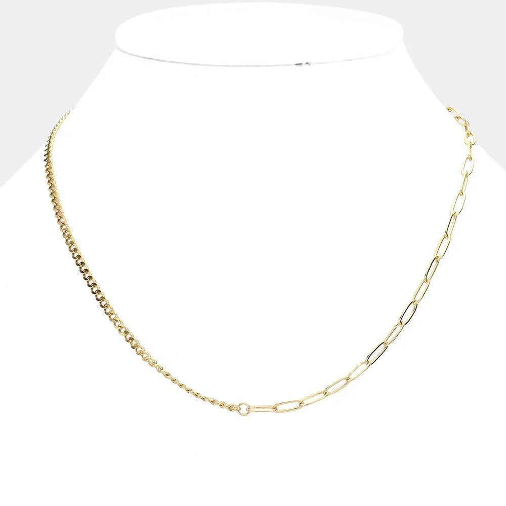 Gold Stainless Steel Chain Necklace - Jewelry Store by Erik Rayo