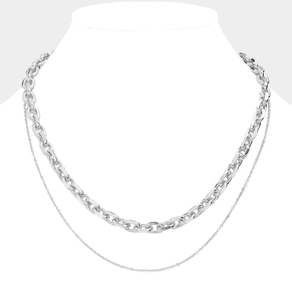 Double Layered Chain Necklace - Jewelry Store by Erik Rayo