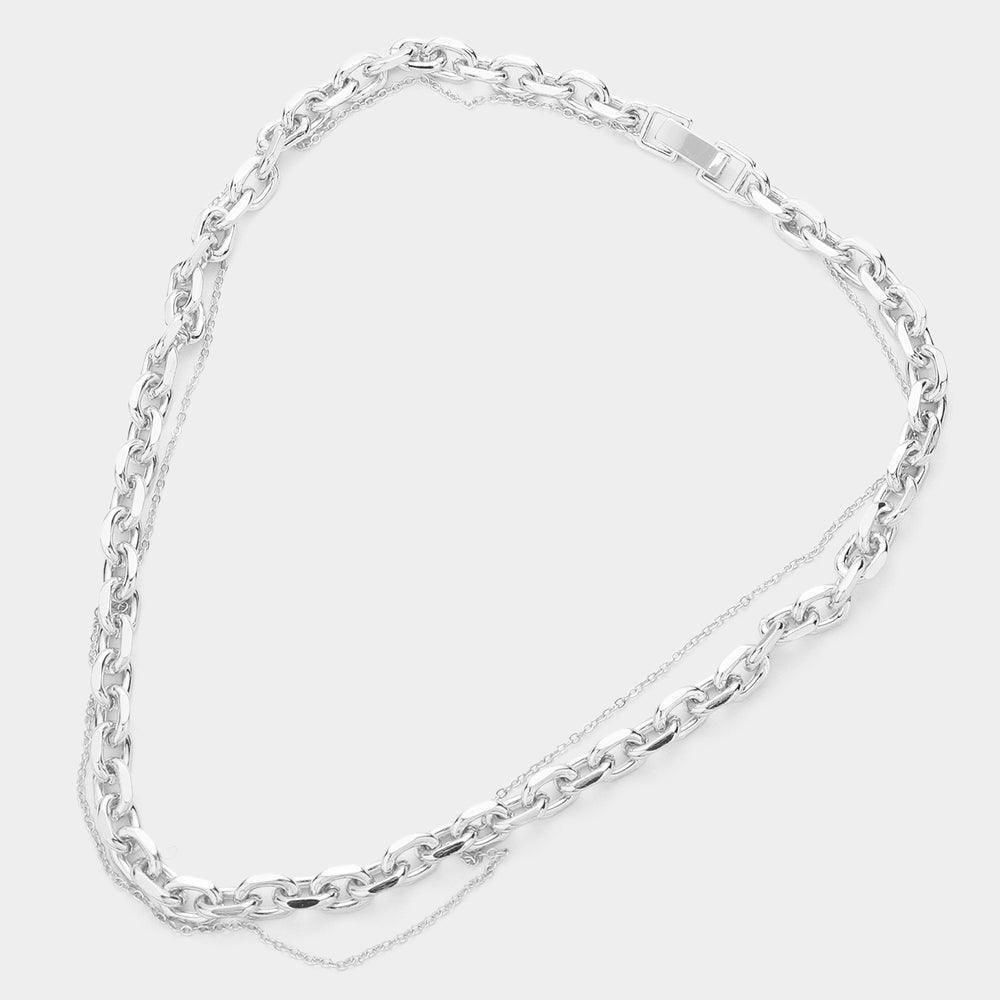 Double Layered Chain Necklace - Jewelry Store by Erik Rayo