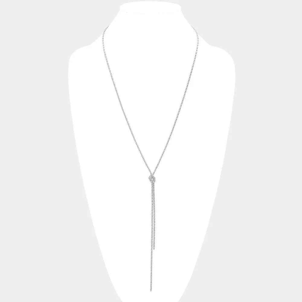 Metal Chain Knot Y Necklace - Jewelry Store by Erik Rayo