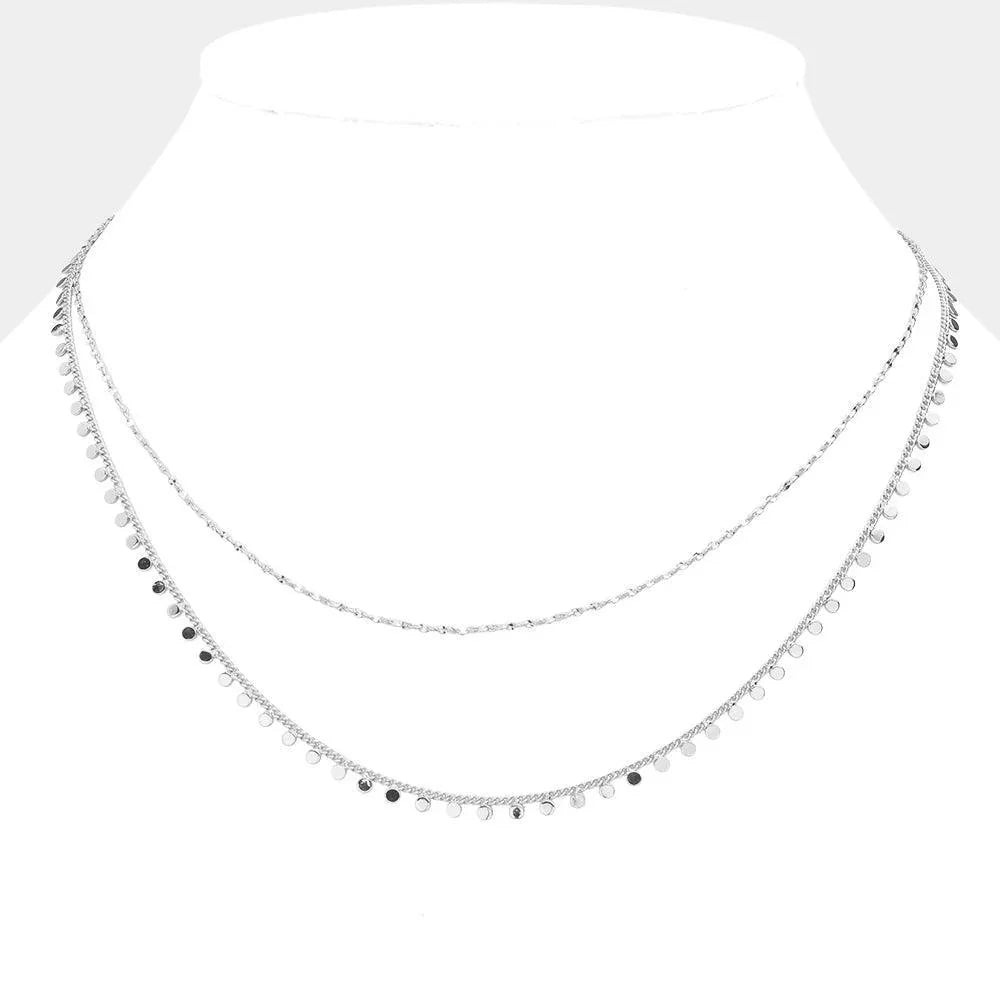 Double Layered Metal Bubble Chain Necklace - Jewelry Store by Erik Rayo