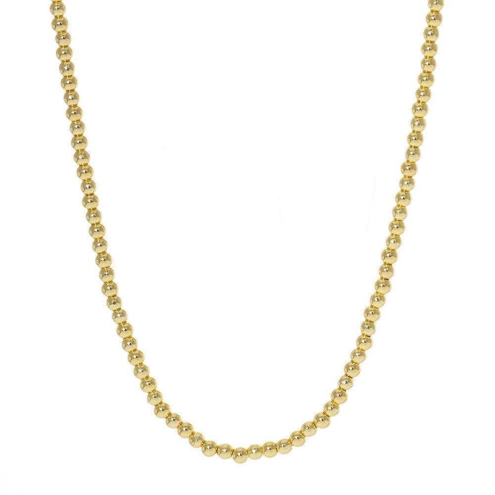 Gold Gold Dipped Metal Ball Necklace - Jewelry Store by Erik Rayo