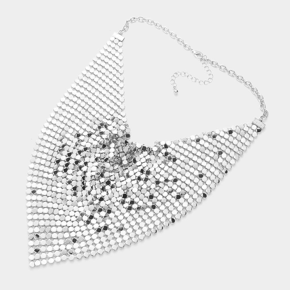 Mesh Chain Bib Necklace - Jewelry Store by Erik Rayo