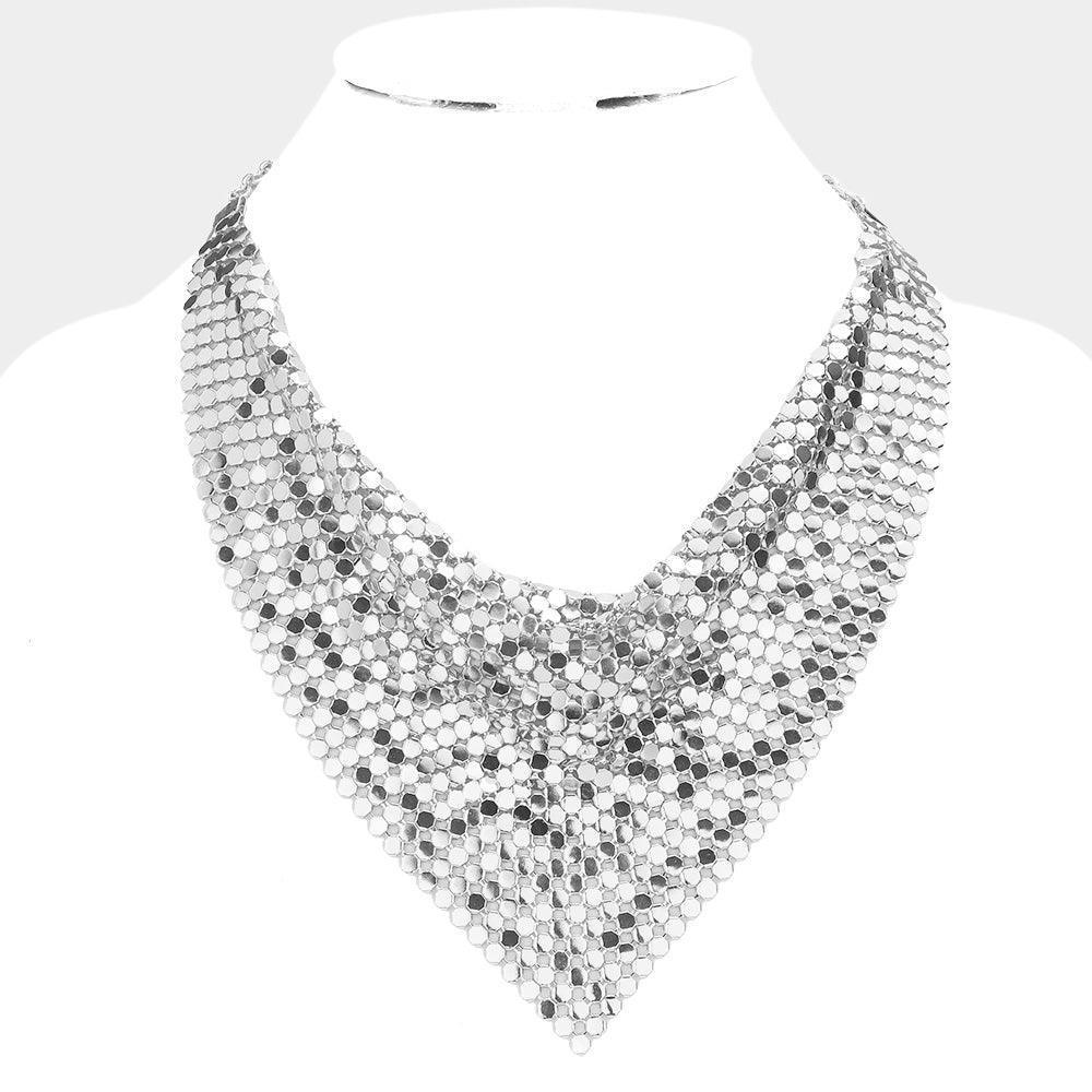 Mesh Chain Bib Necklace - Jewelry Store by Erik Rayo