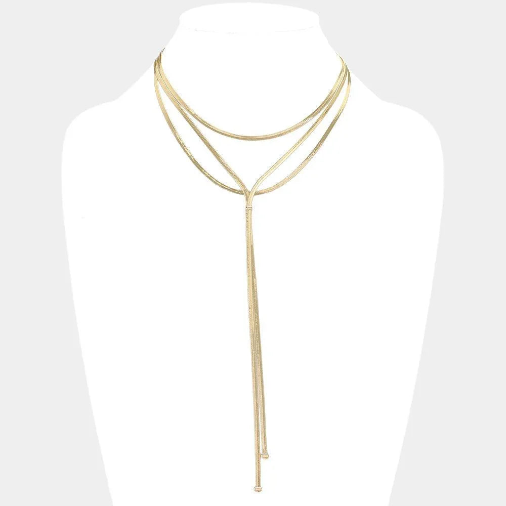 Gold Metal Chain 2PCS Necklaces - Jewelry Store by Erik Rayo