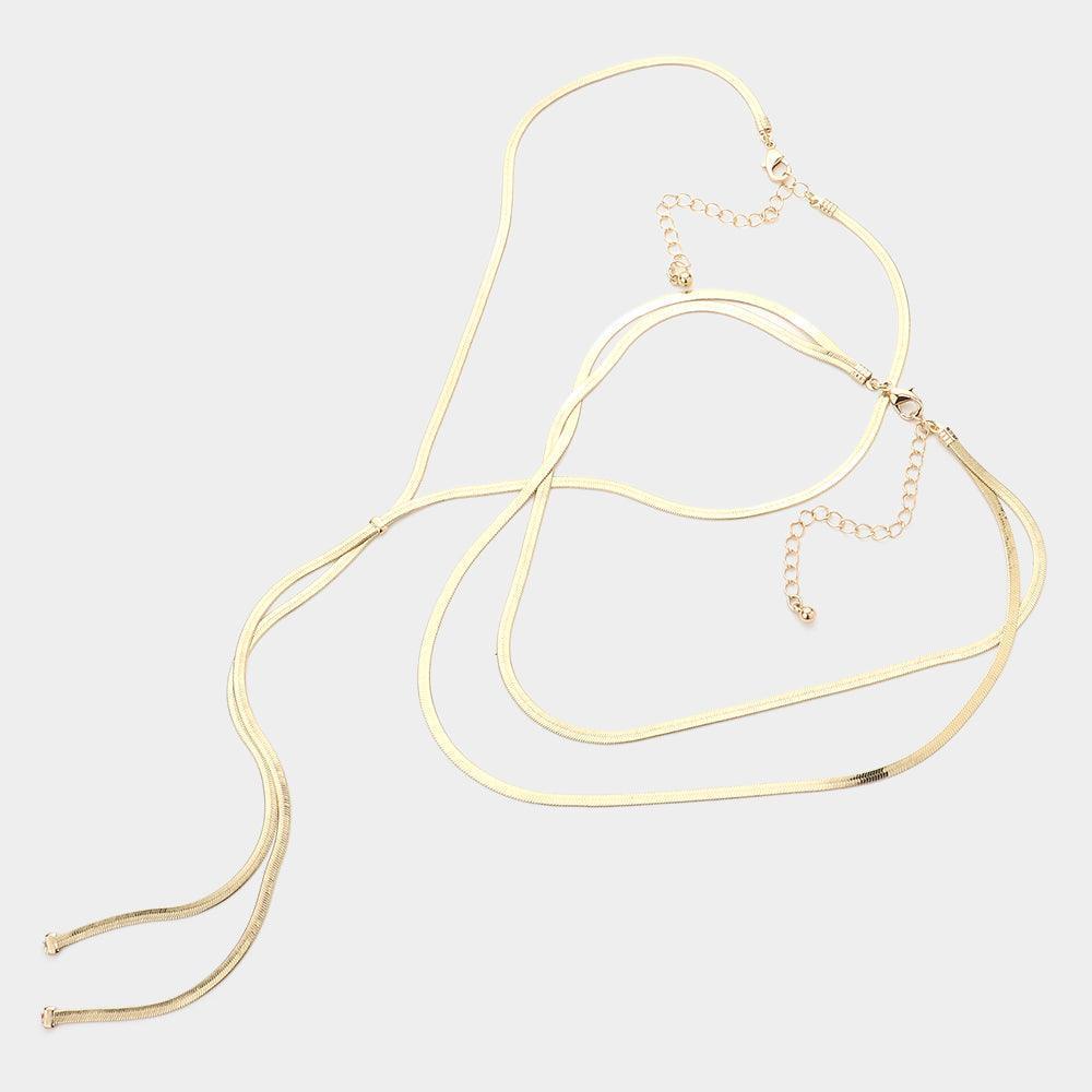 Gold Metal Chain 2PCS Necklaces - Jewelry Store by Erik Rayo