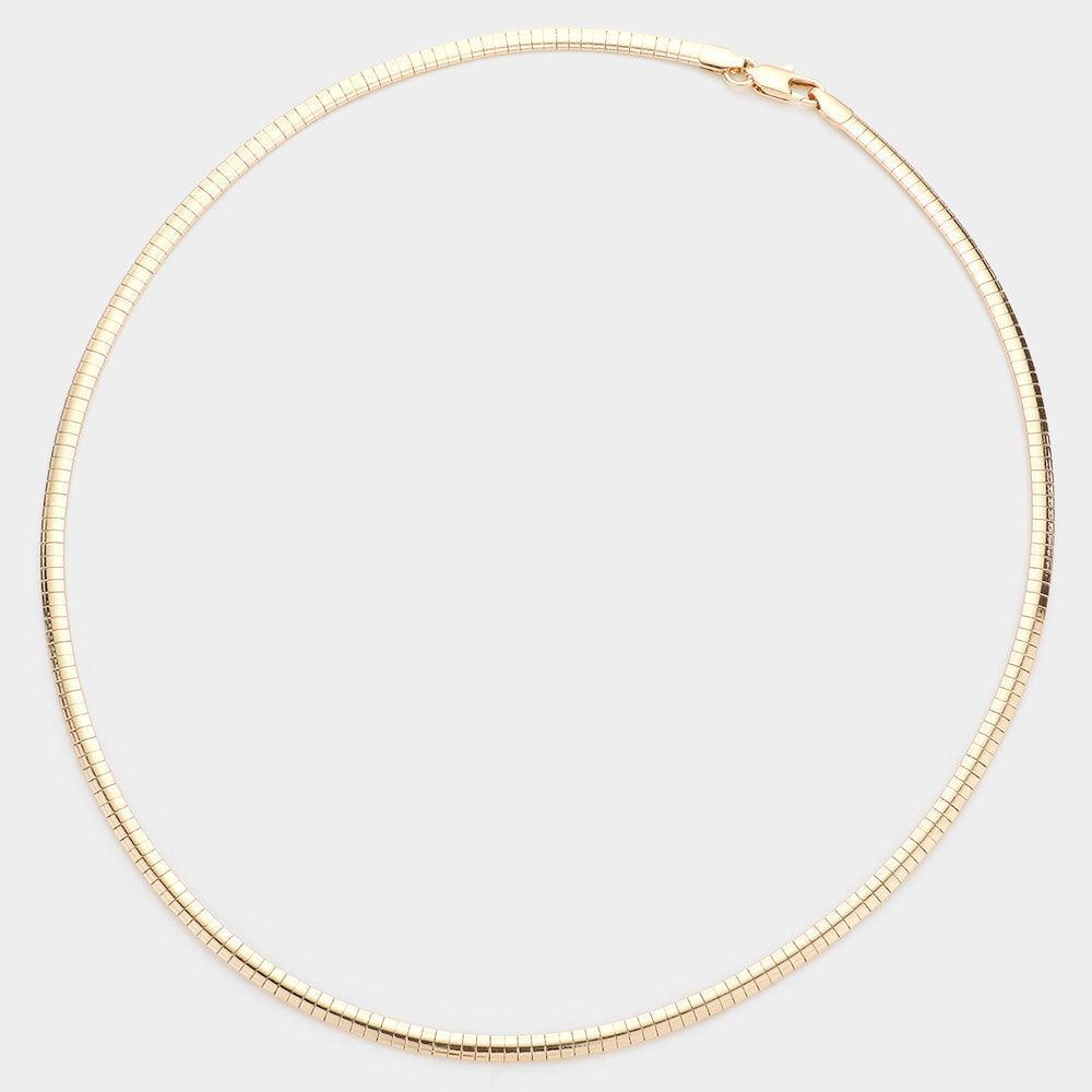 Gold 20 Inch Omega Chain Necklace - Jewelry Store by Erik Rayo