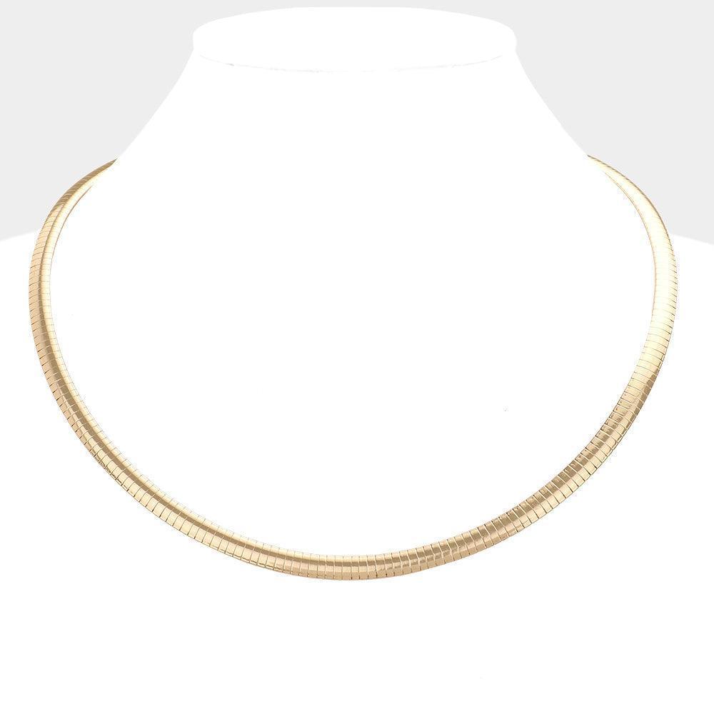 Gold 20 Inch Omega Chain Necklace - Jewelry Store by Erik Rayo