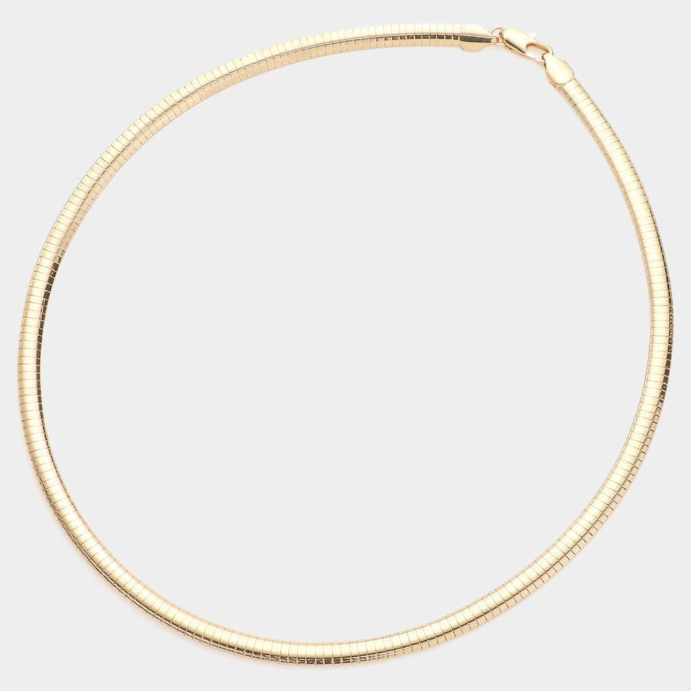 Gold 20 Inch Omega Chain Necklace - Jewelry Store by Erik Rayo