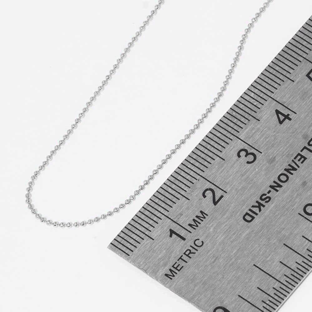 Gold White Gold Dipped Skinny Bubble Chain Metal Necklace - Jewelry Store by Erik Rayo