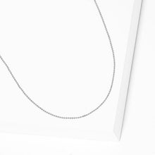 Load image into Gallery viewer, Gold White Gold Dipped Skinny Bubble Chain Metal Necklace
