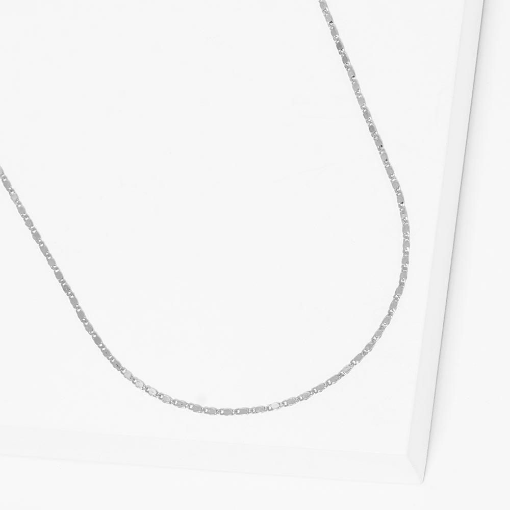 Gold White Gold Dipped Metal Chain Necklace