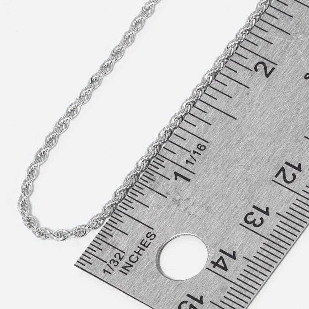 Gold White Gold Dipped Rope Chain Metal Necklace - Jewelry Store by Erik Rayo